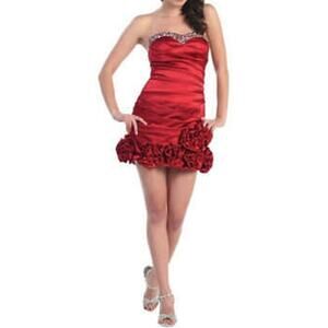 Nox Anabel Mini Strapless Dress Women Size XL Neckline Party Prom Homecoming